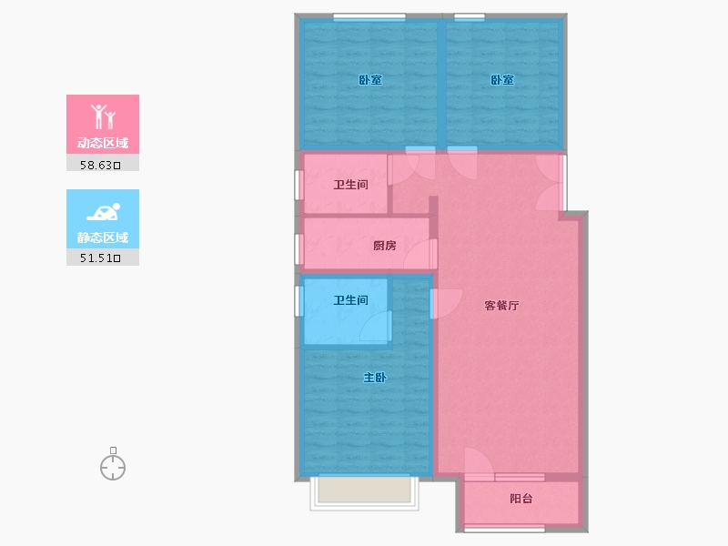 河北省-廊坊市-康城瑞府-99.00-户型库-动静分区