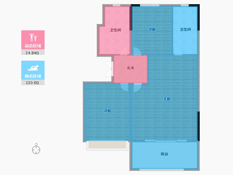 甘肃省-酒泉市-碧桂圆嘉鑫领誉-144.00-户型库-动静分区