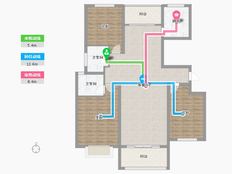 河南省-信阳市-信合史河春天-117.31-户型库-动静线