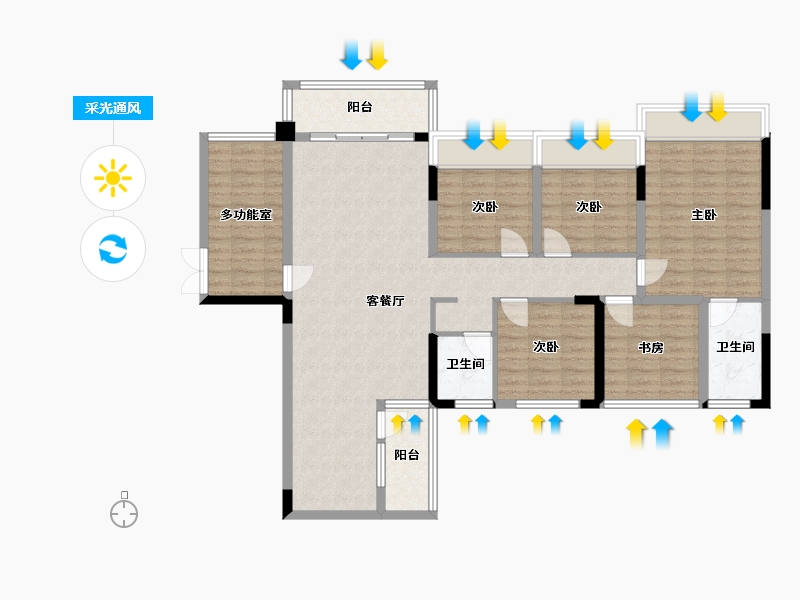 广西壮族自治区-柳州市-桂泰商业广场-0.00-户型库-采光通风