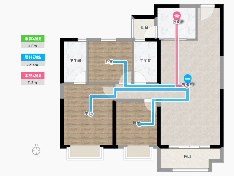 新疆维吾尔自治区-乌鲁木齐市-乌鲁木济碧桂园三期-100.00-户型库-动静线