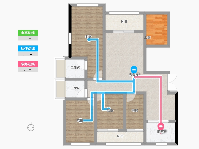 福建省-南平市-中桥名都-93.54-户型库-动静线