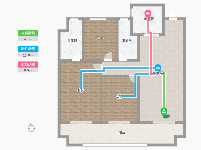 河南省-南阳市-中奥唐河府-131.88-户型库-动静线