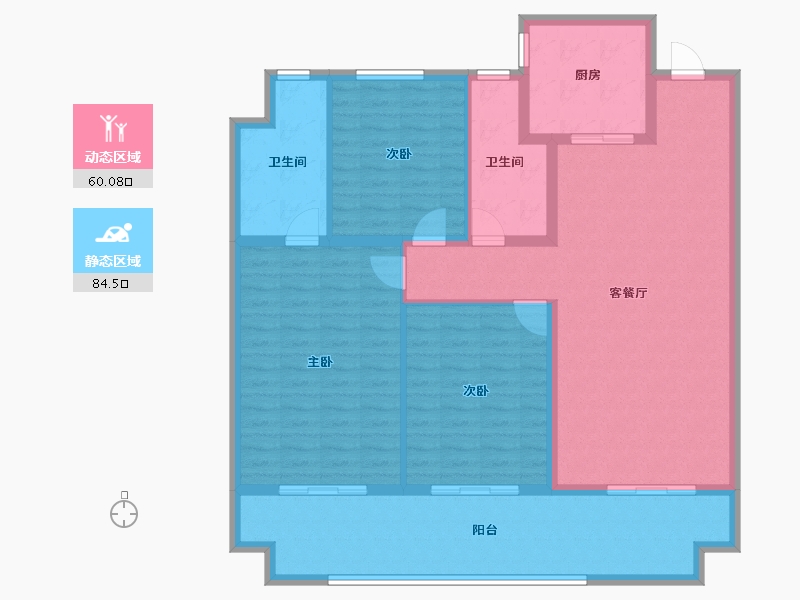 河南省-南阳市-中奥唐河府-131.88-户型库-动静分区