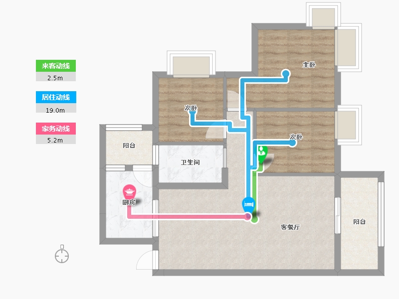 广东省-韶关市-云峰诗意-72.63-户型库-动静线