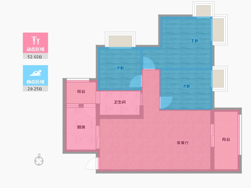 广东省-韶关市-云峰诗意-72.63-户型库-动静分区