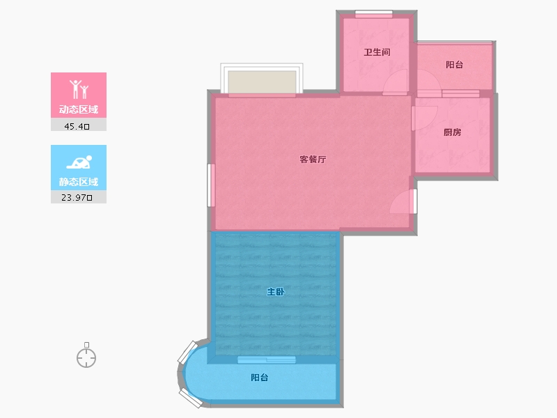 福建省-南平市-建瓯水岸蓝桥-62.55-户型库-动静分区