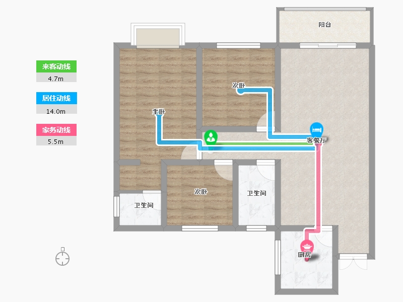 河南省-南阳市-内乡北斗星城-89.32-户型库-动静线