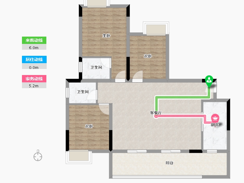 四川省-南充市-宏云·滨河湾-102.69-户型库-动静线