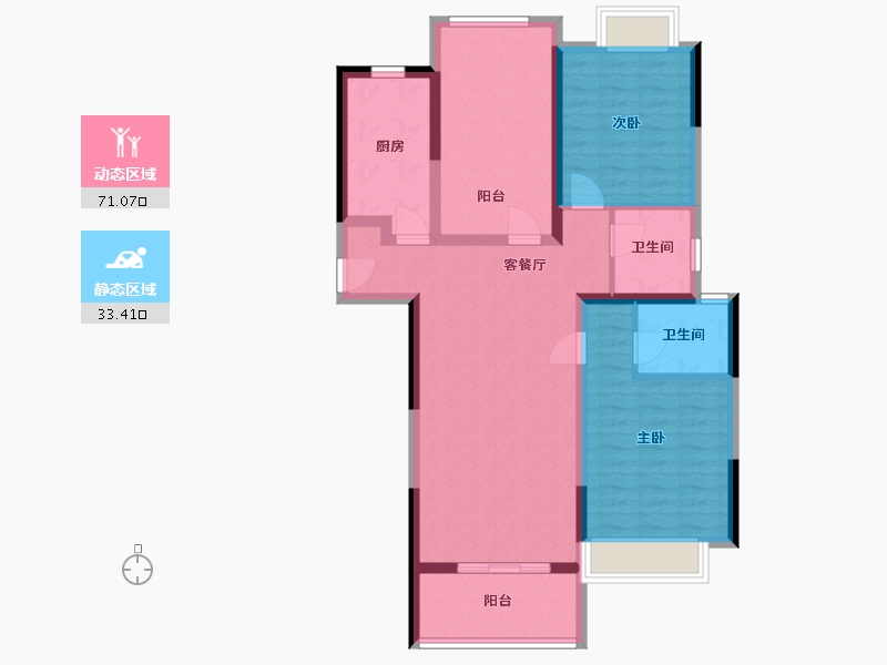 湖南省-长沙市-建工·象山国际-100.00-户型库-动静分区