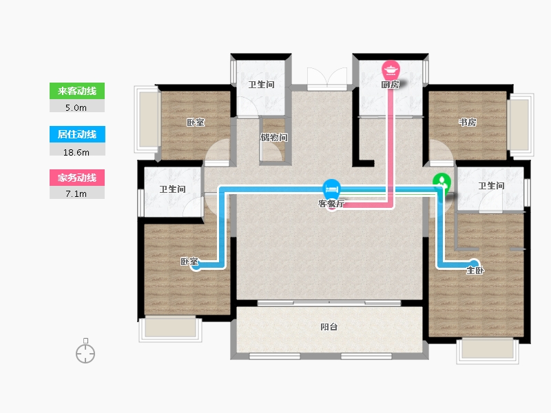 四川省-绵阳市-联想樾城-147.00-户型库-动静线