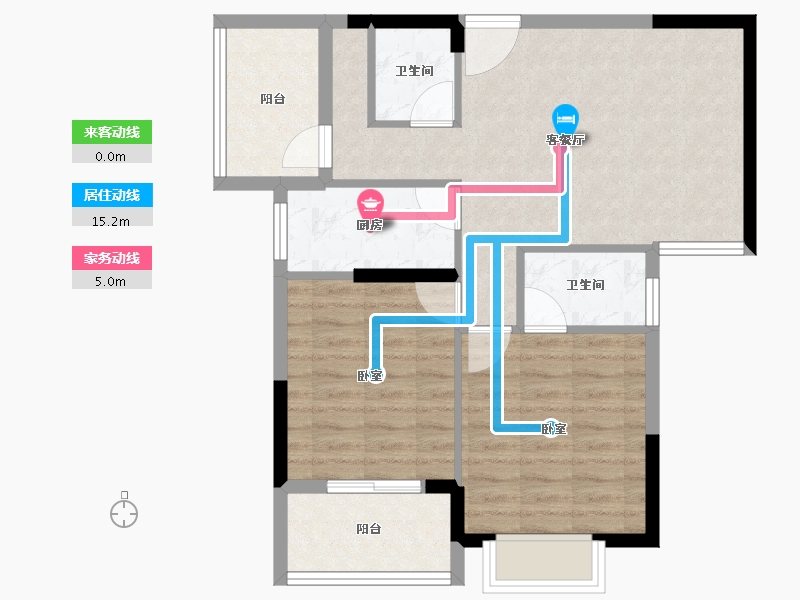 福建省-南平市-闽芝中睿城-71.01-户型库-动静线