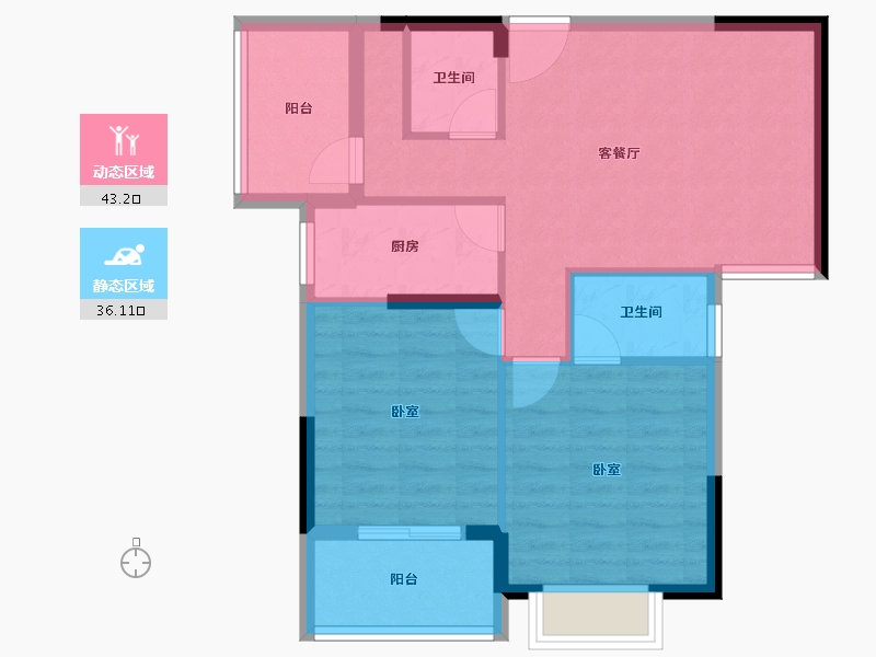 福建省-南平市-闽芝中睿城-71.01-户型库-动静分区