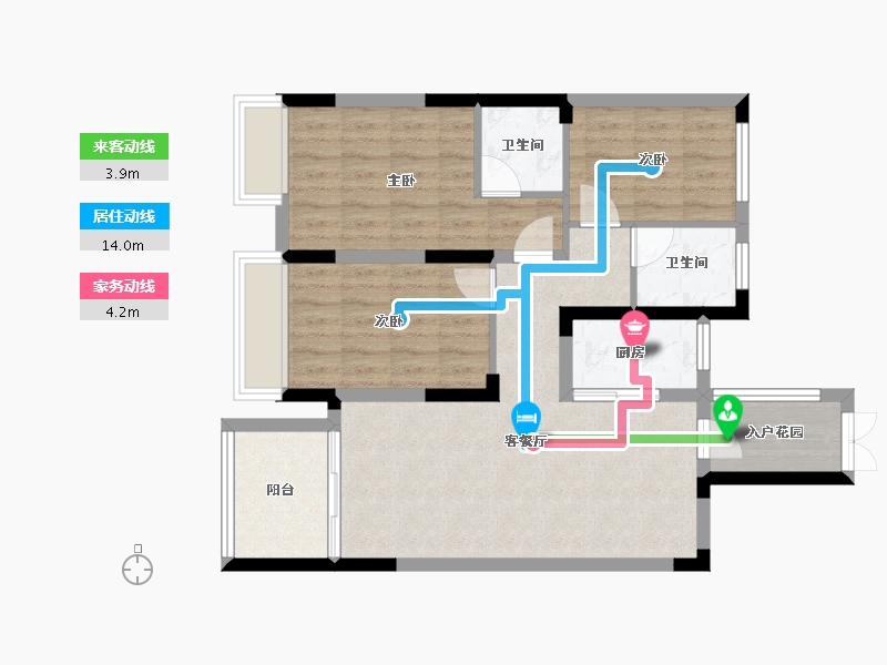 福建省-南平市-绿欧·香槟城-76.77-户型库-动静线