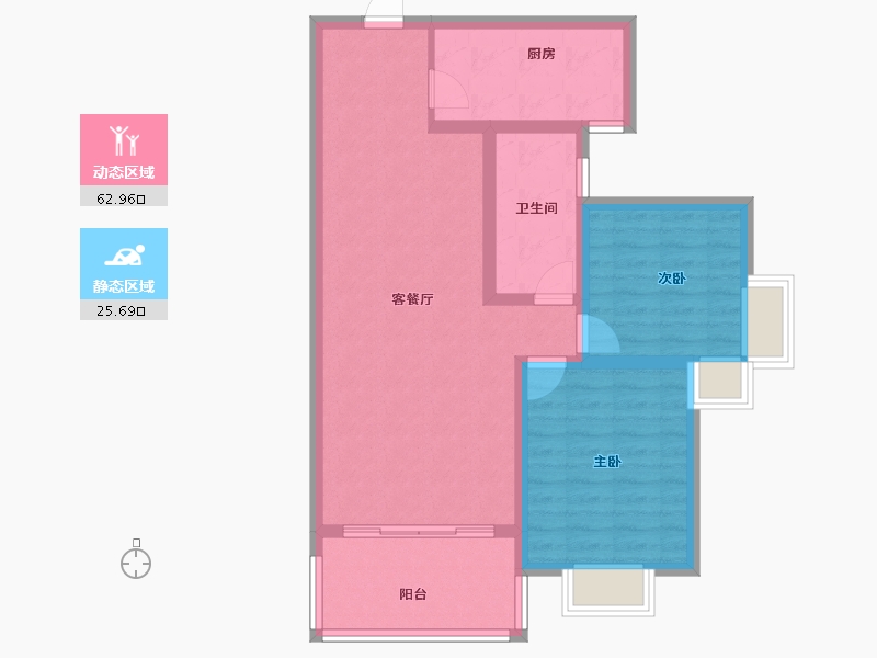 山西省-临汾市-石化小区二期-79.32-户型库-动静分区