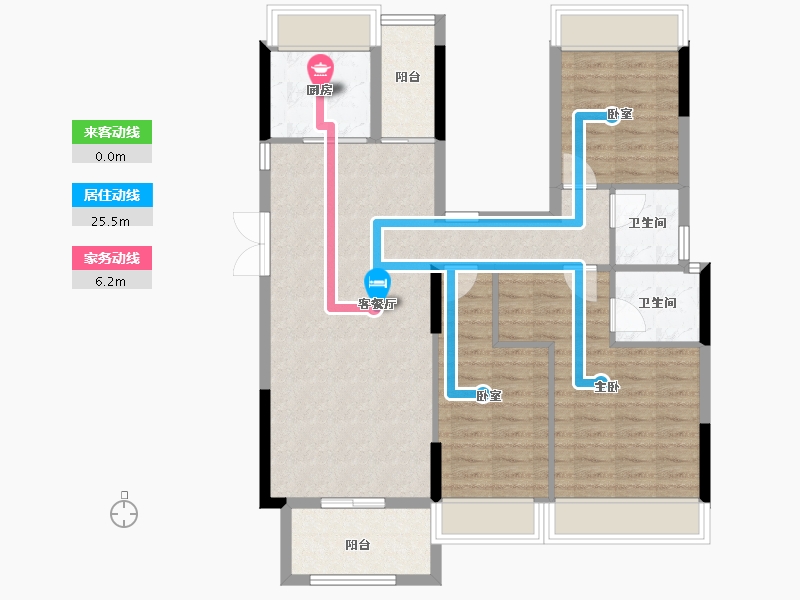 湖南省-衡阳市-俊景万和城-93.84-户型库-动静线