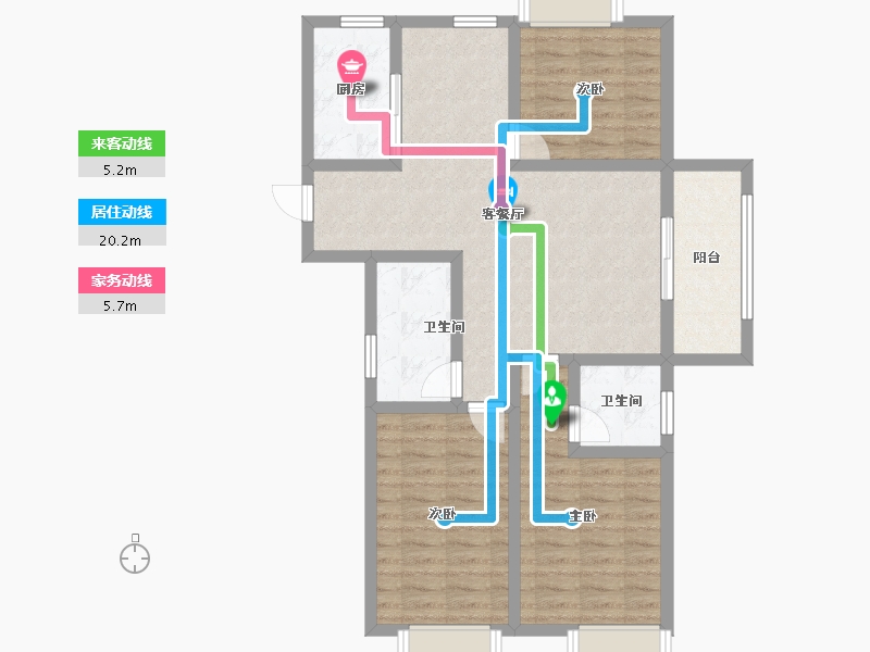 福建省-南平市-建瓯三江国际-87.15-户型库-动静线