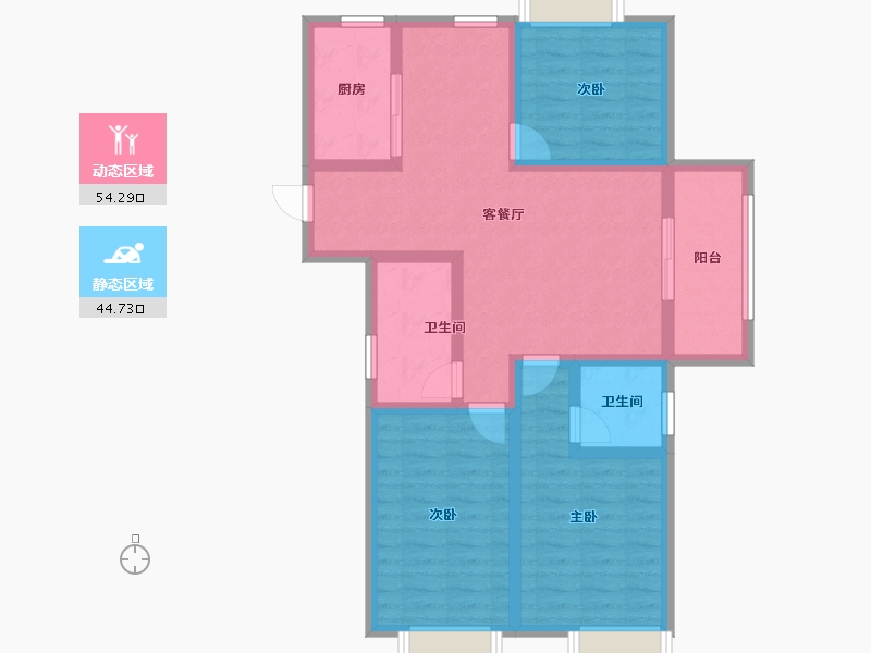 福建省-南平市-建瓯三江国际-87.15-户型库-动静分区