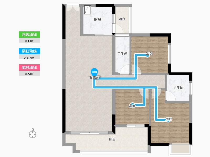 湖南省-郴州市-皇廷凤凰城-99.95-户型库-动静线