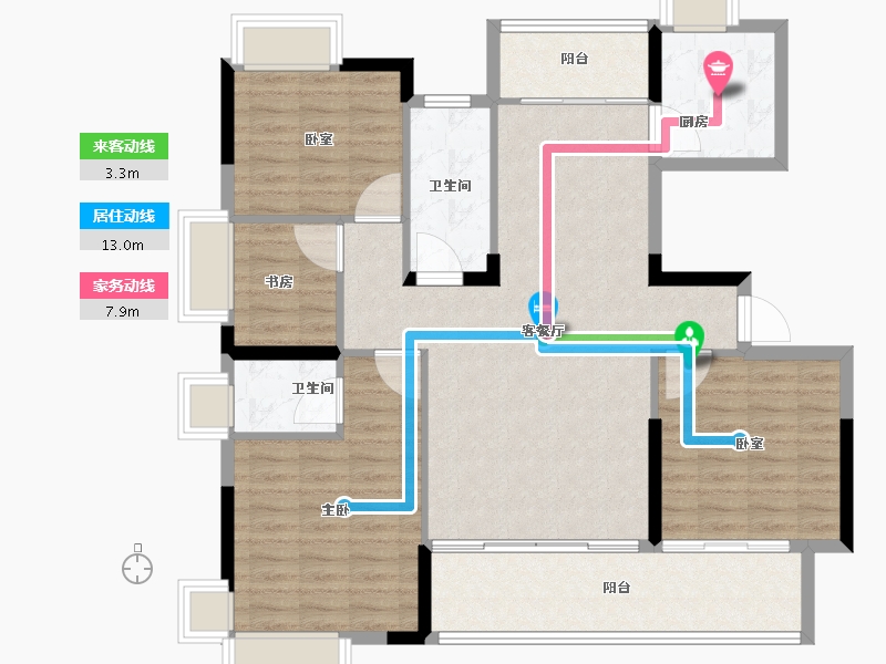 江西省-上饶市-力高·阳光首府-110.40-户型库-动静线