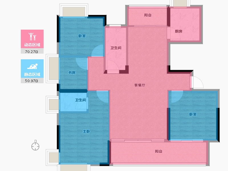 江西省-上饶市-力高·阳光首府-110.40-户型库-动静分区