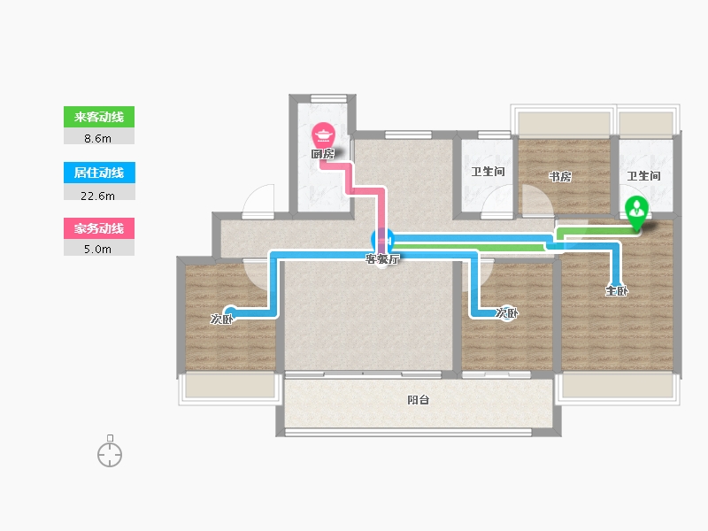 江苏省-南京市-中海·观江樾-113.61-户型库-动静线