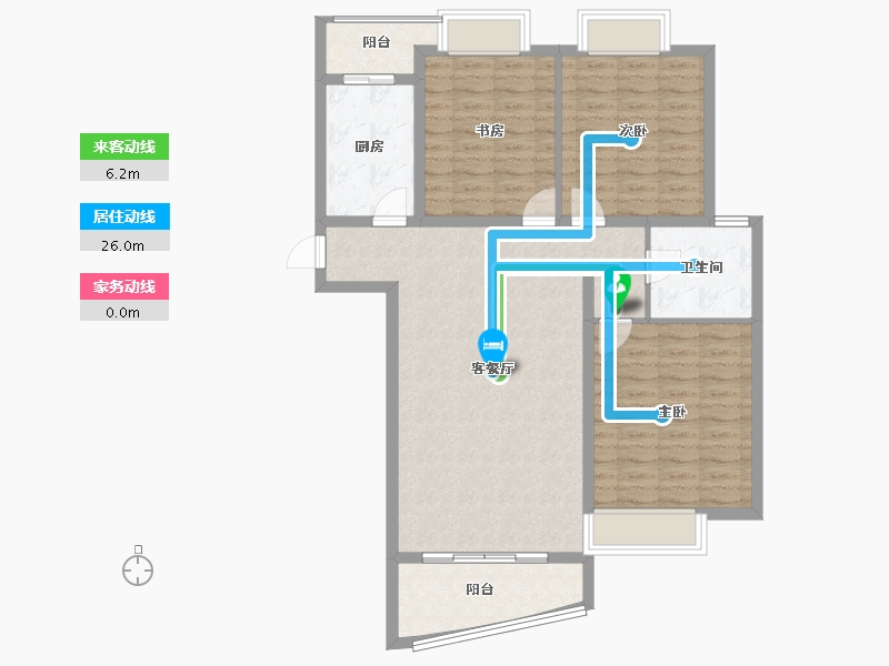 福建省-南平市-建瓯水岸蓝桥-101.96-户型库-动静线