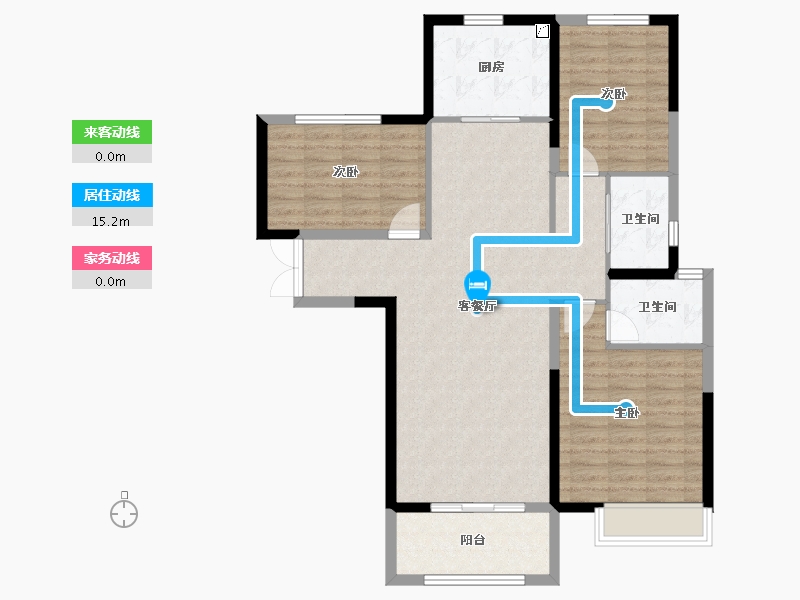 湖北省-黄石市-宏维天地-100.33-户型库-动静线