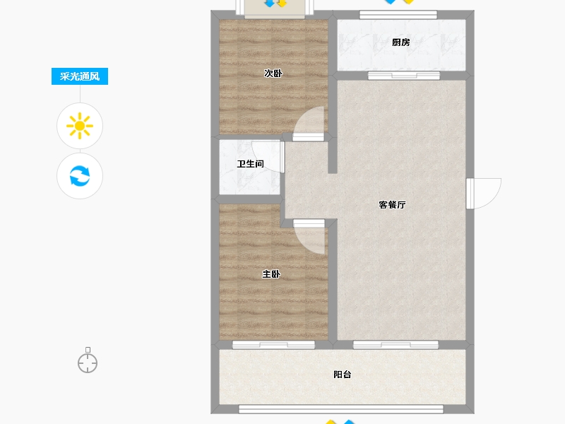 云南省-保山市-和顺颐庭温泉小镇-74.41-户型库-采光通风