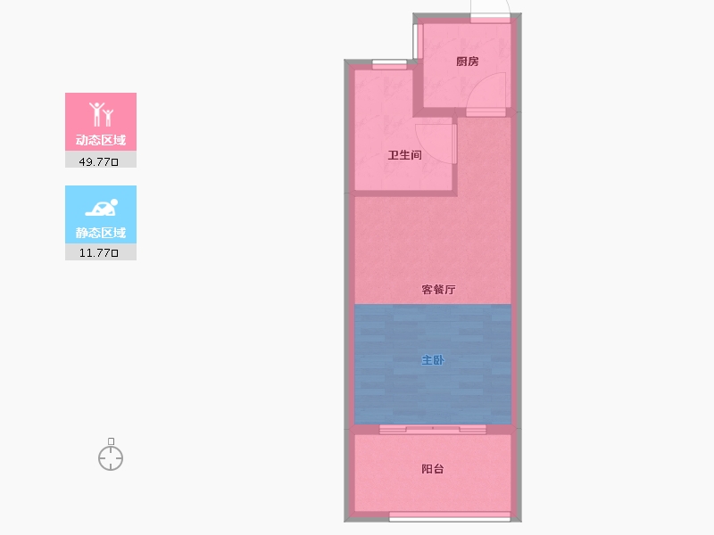 河北省-唐山市-蓝湾小镇-44.80-户型库-动静分区