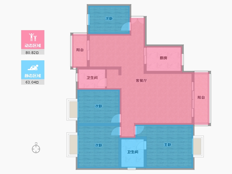 湖南省-郴州市-乐仙小镇-130.00-户型库-动静分区