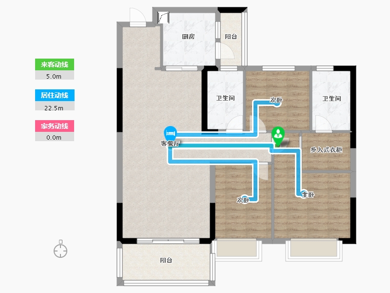 浙江省-湖州市-湖州恒大珺睿府-100.01-户型库-动静线