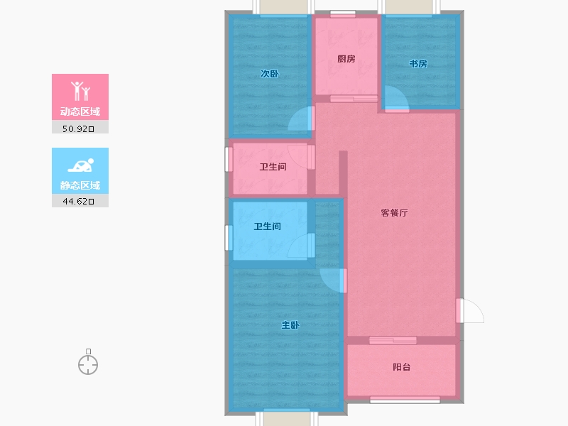 福建省-南平市-建瓯三江国际-84.15-户型库-动静分区