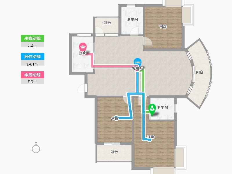 福建省-南平市-建瓯水岸蓝桥-121.88-户型库-动静线