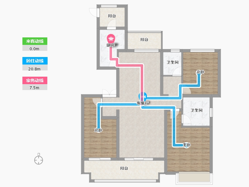 河南省-信阳市-东方今典印象湖山-115.32-户型库-动静线