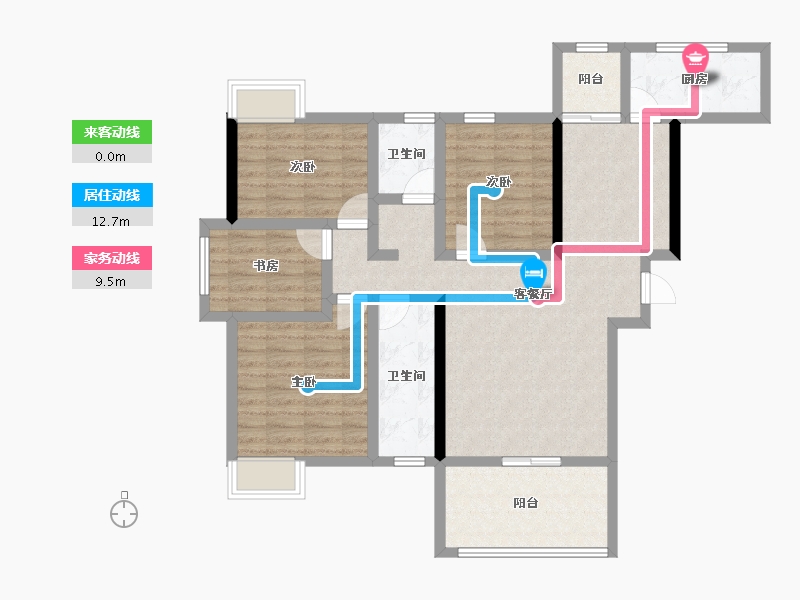 湖南省-娄底市-和顺嘉苑-99.10-户型库-动静线