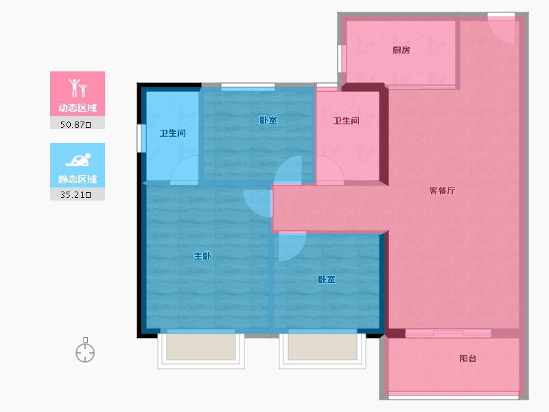 福建省-三明市-南城首府-77.60-户型库-动静分区