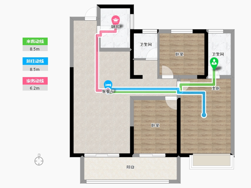 河南省-南阳市-西峡建业·公园里-97.25-户型库-动静线