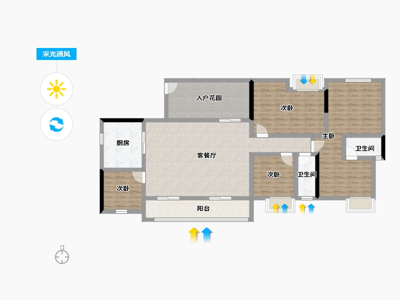 海南省-儋州市-儋州万国文旅城-129.90-户型库-采光通风