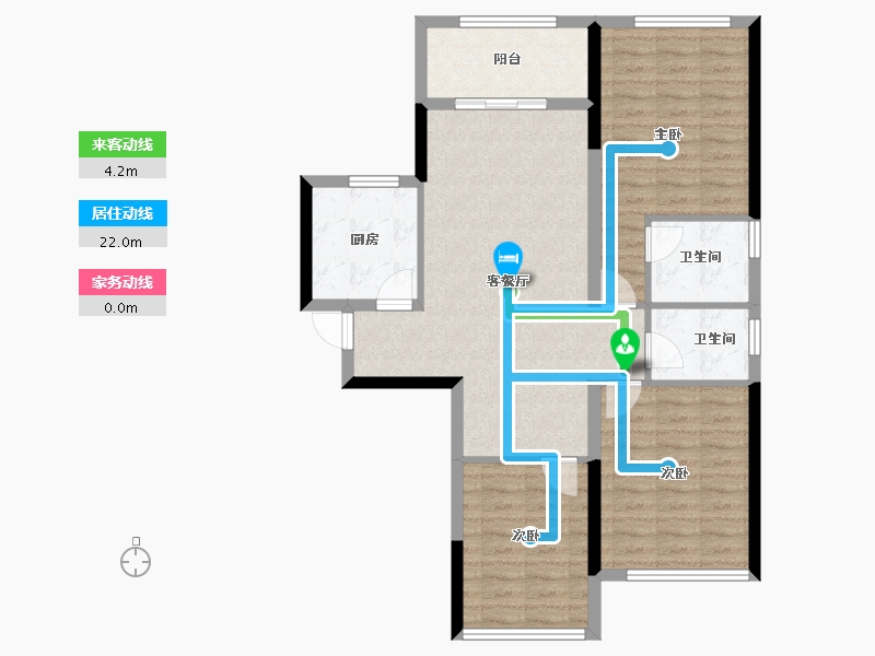 广西壮族自治区-梧州市-万象维也纳-88.41-户型库-动静线