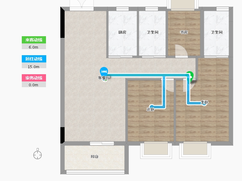 湖北省-孝感市-安陆涢东学府-86.92-户型库-动静线