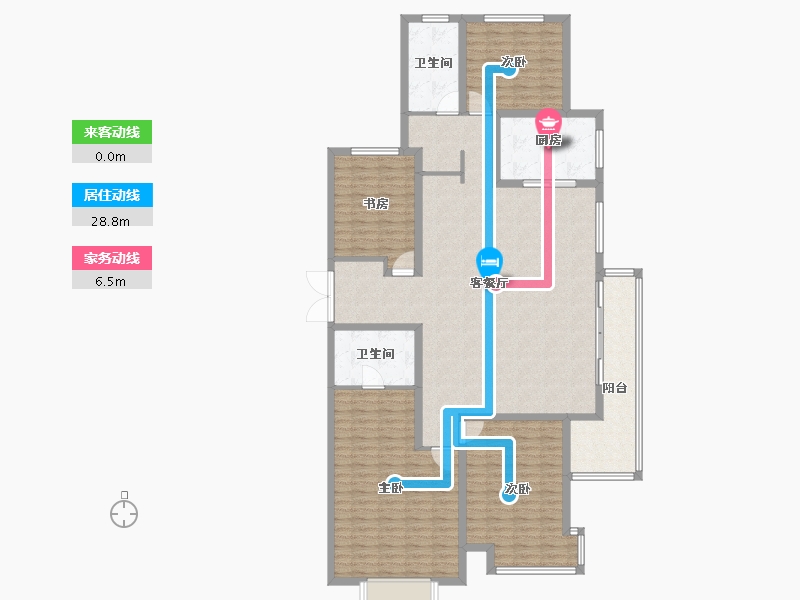 山东省-德州市-华腾御城澜湾-158.77-户型库-动静线