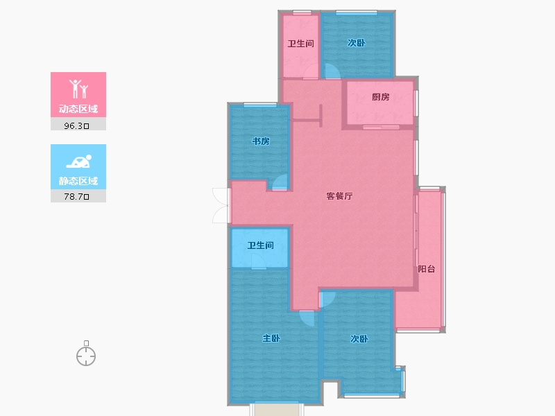 山东省-德州市-华腾御城澜湾-158.77-户型库-动静分区