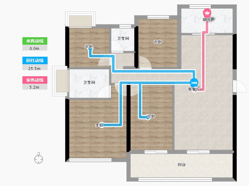 福建省-宁德市-福鼎碧桂园-99.23-户型库-动静线