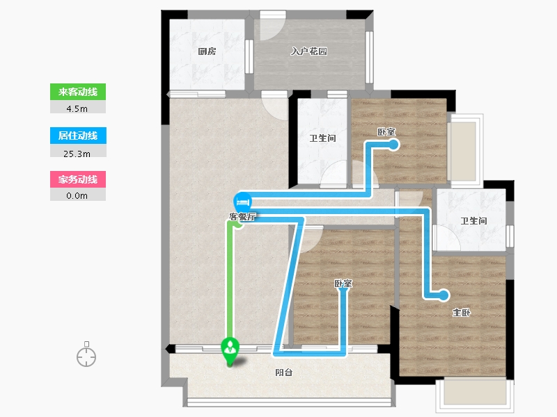 广东省-梅州市-珠光新城御景-92.11-户型库-动静线