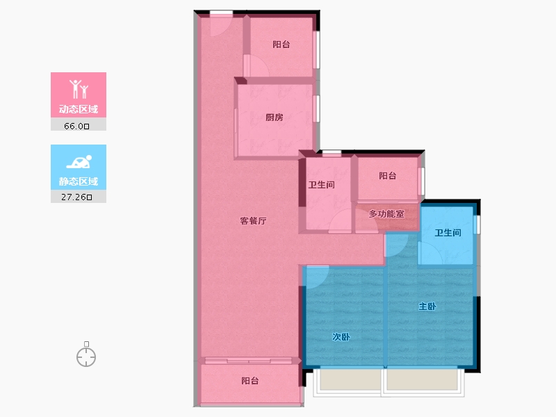 广东省-广州市-星瀚TOD-83.36-户型库-动静分区