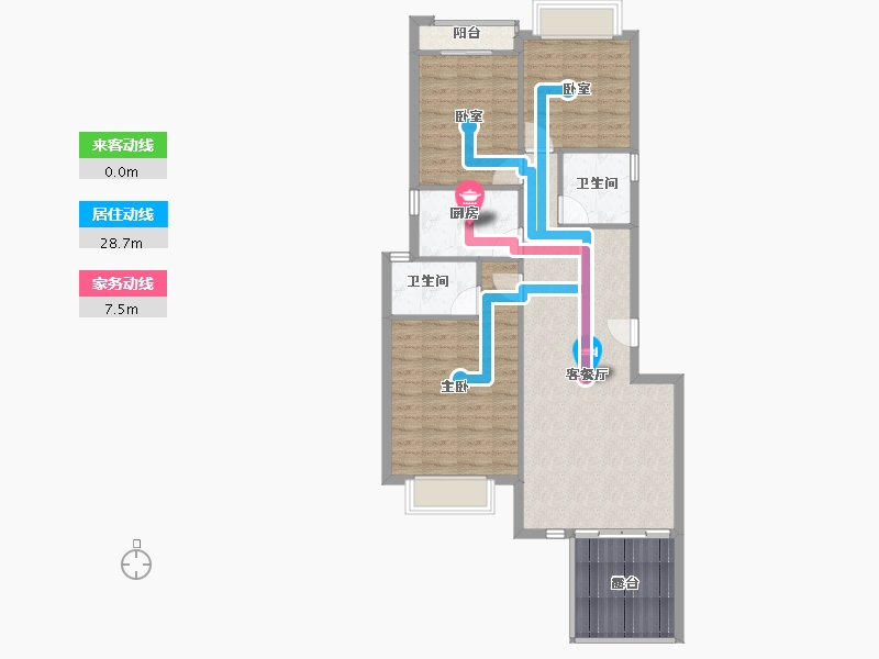 安徽省-宿州市-彼岸星城·融耀-91.24-户型库-动静线