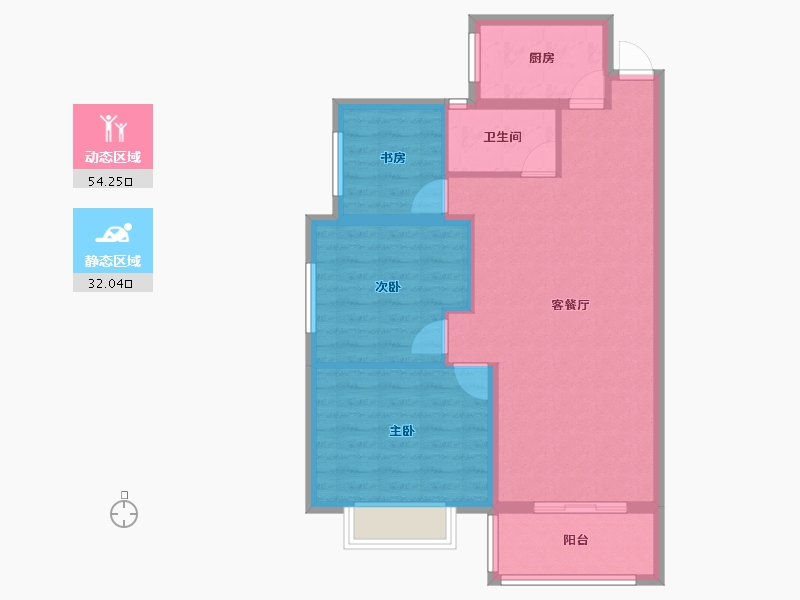 河南省-洛阳市-路通花园-77.77-户型库-动静分区