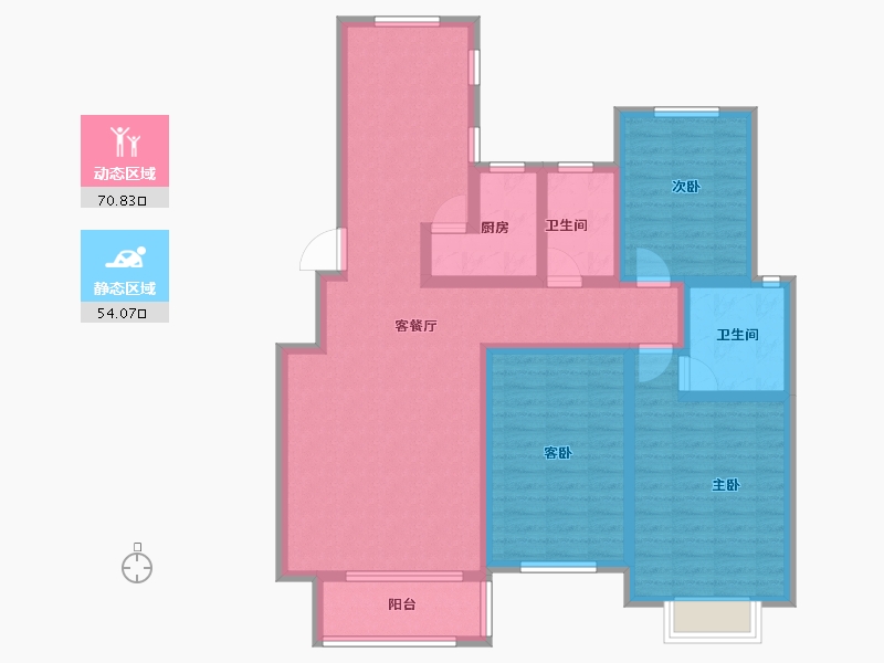 河北省-石家庄市-福城壹号院-110.50-户型库-动静分区