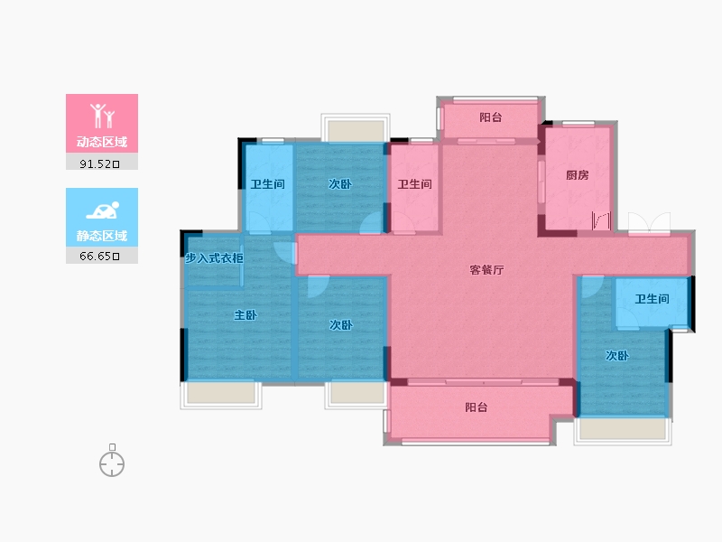 江西省-赣州市-佳兴滨江院子-143.00-户型库-动静分区